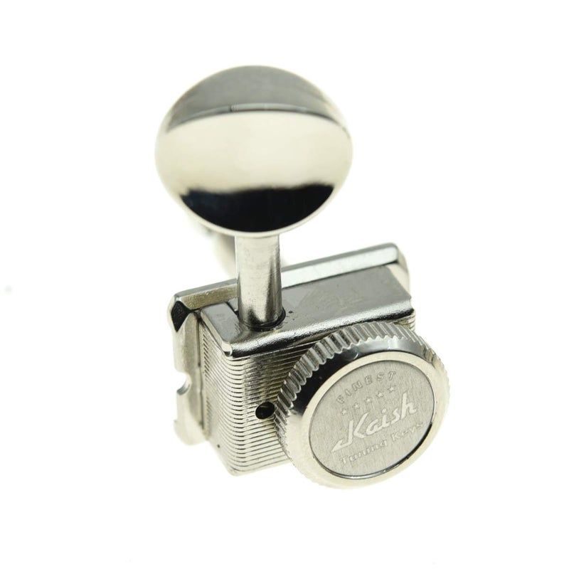 KAISH 6 Inline Guitar Vintage Style Locking Tuners Guitar Tuning Keys Guitar Lock Machine Heads for Strat Tele Nickel - Image 3
